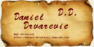 Daniel Drvarević vizit kartica